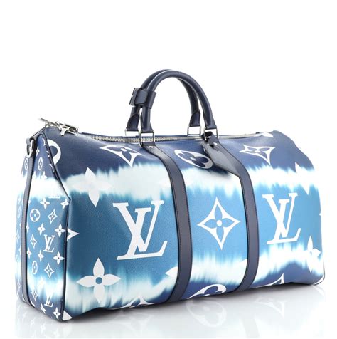 louis vuitton keepall bandouliere monogram 50 blue|Keepall Bandoulière 50 Monogram Canvas .